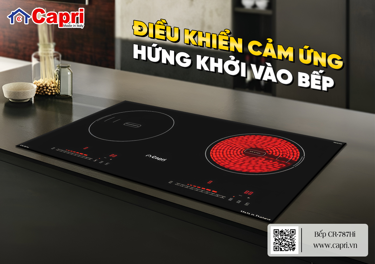 Bếp điện từ kết hợp hồng ngoại Capri